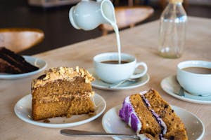 Coffee and cake from Brighton i360 Cafe