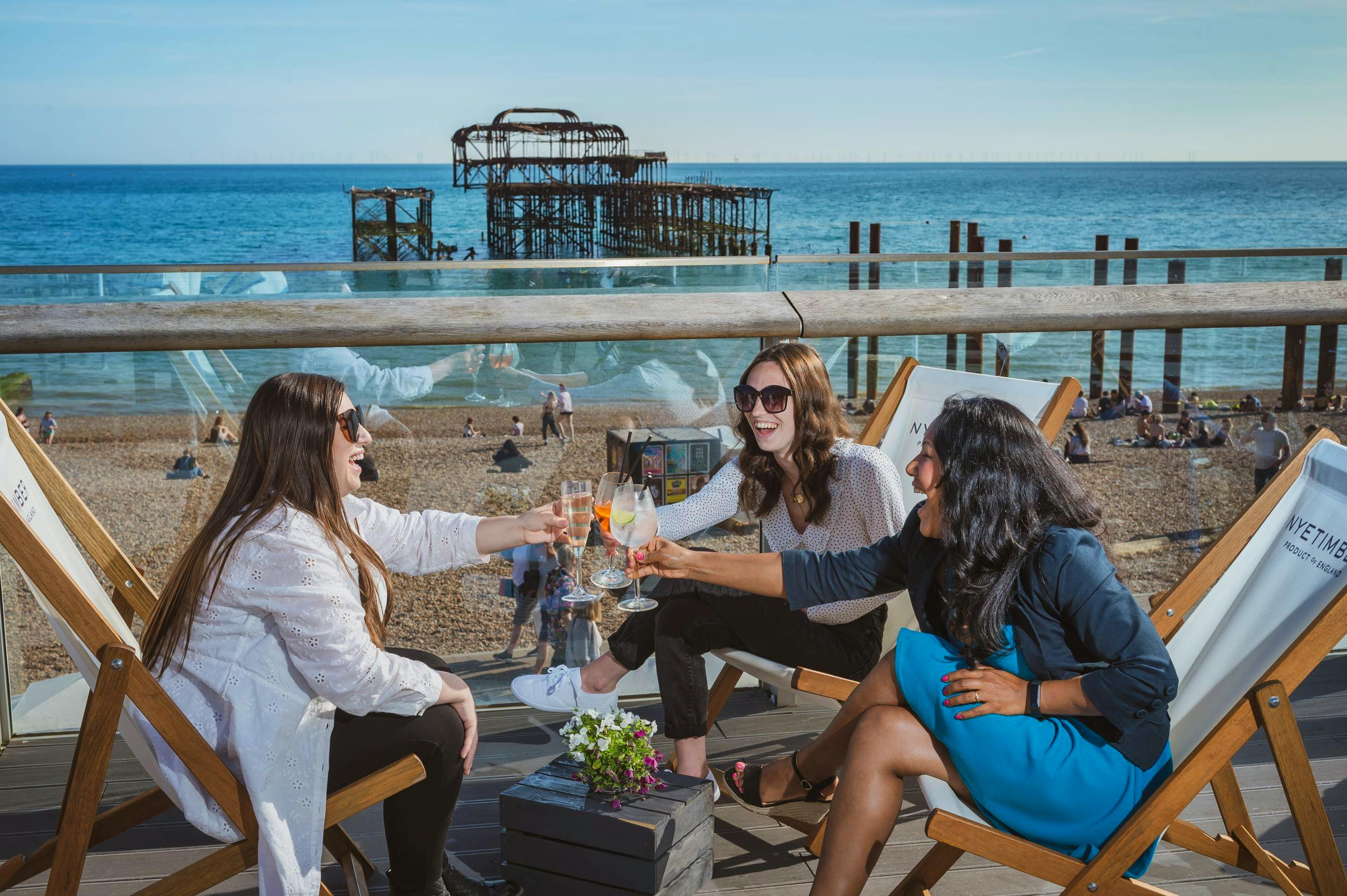 West Beach Cafe Bar sun terrace, Brighton