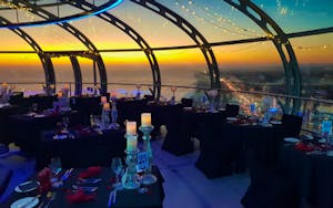 valentines day sky dining four course dinner brighton i360